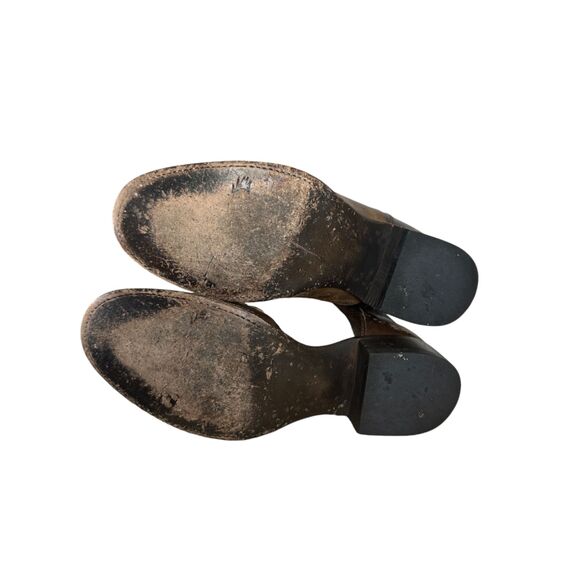 Freebird by Steven Sadle Distressed Riding Boots Equestrian Brown Leather 7 - Picture 4 of 10